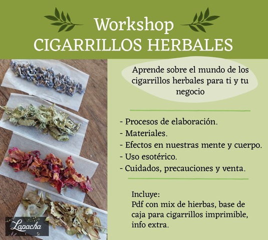 Workshop CIGARRILLOS HERBALES