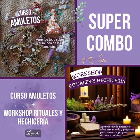 COMBO CURSOS AMULETO + RITUALES Y HECHICERÍA