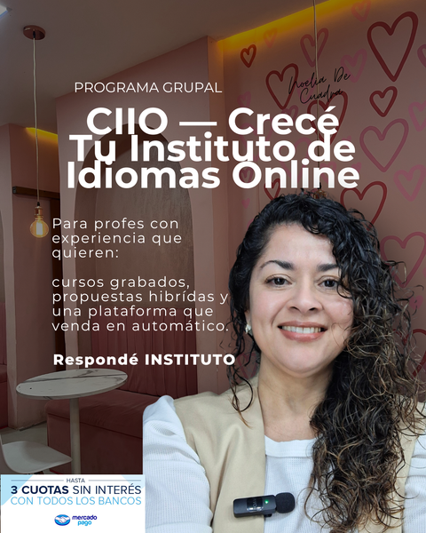 Creá tu Instituto de Idiomas Online  - Nivel 1