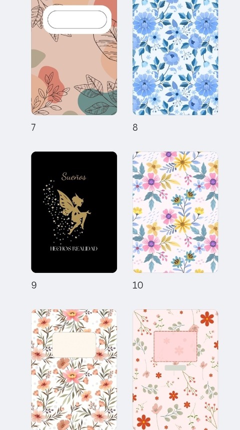 Portadas para cuadernos 