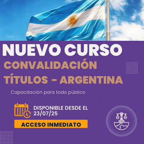 Curso: Convalidación de Títulos en Argentina 