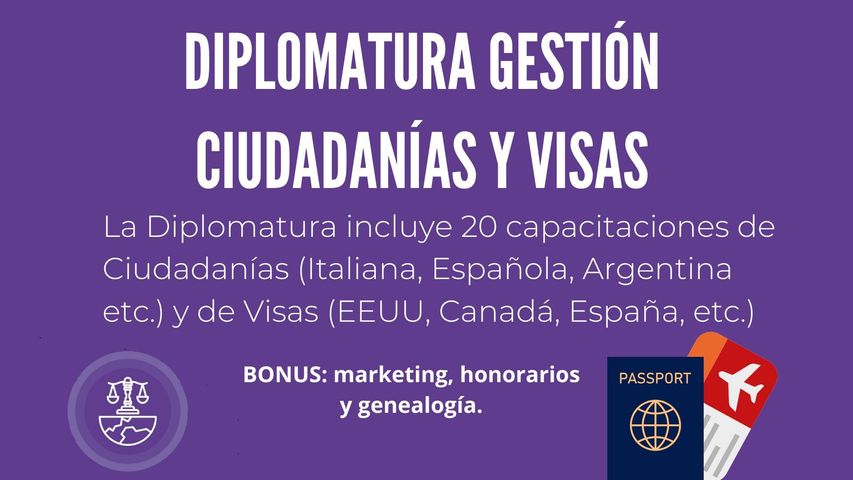 DIPLOMATURA INTERNACIONAL CIUDADANÍAS Y VISAS 