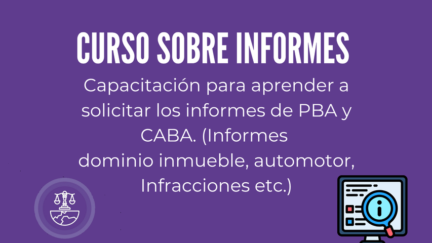 CURSO INFORMES PBA Y CABA