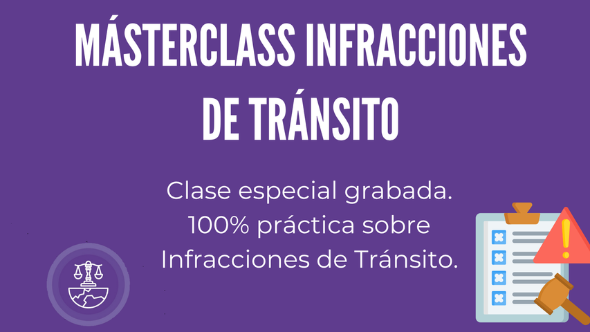 MásterClass Infracciones de Tránsito 