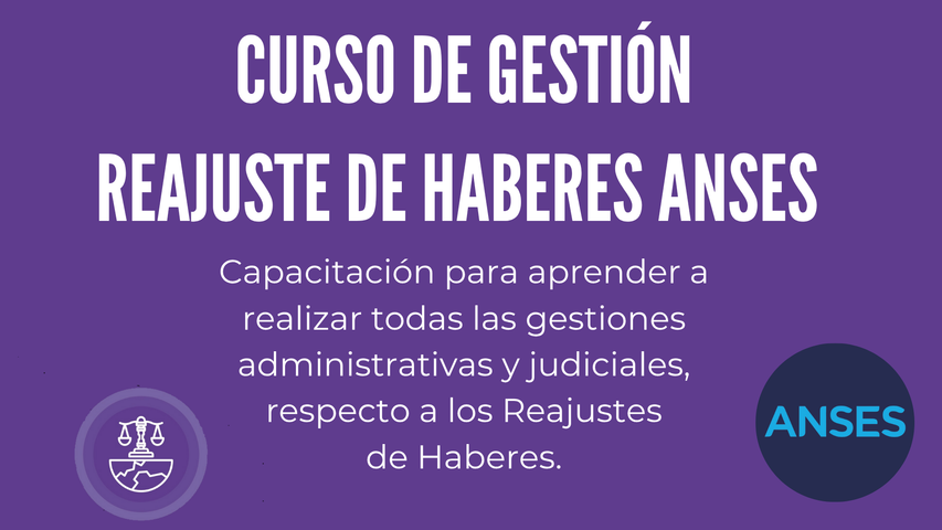 CURSO REAJUSTE DE HABERES 