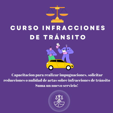 CURSO SOBRE INFRACCIONES DE TRÁNSITO