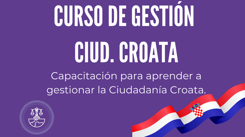 CURSO GESTIÓN CIUDADANÍA CROATA