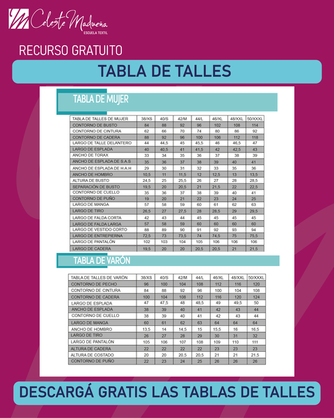 TABLA DE TALLES