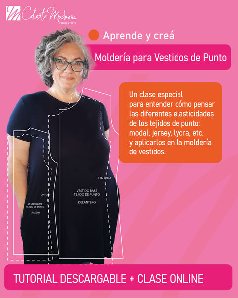 Moldería para Vestidos en telas de Punto