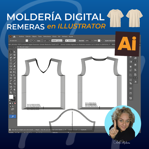  Moldería Digital en Adobe Illustrator / remeras