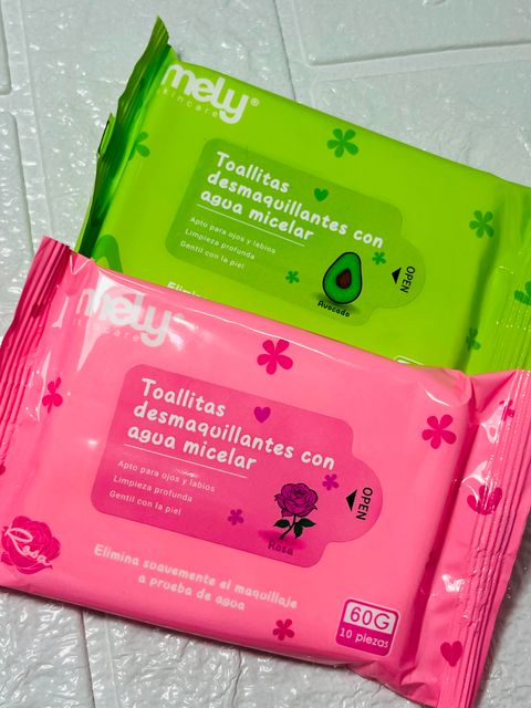 Toallitas Desmaquillantes Con Agua Micelar - Mely