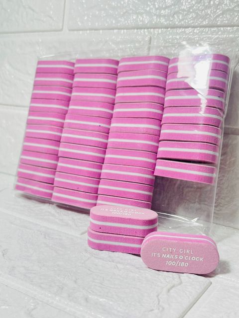 Mini Lima Sponge X10 100/180 Para Uñas City Girl