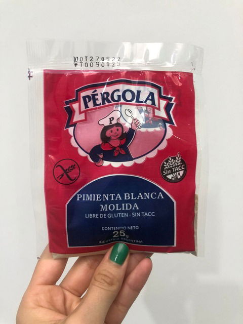 Pimienta Blanca molida Sin Gluten La Pergola 25 g