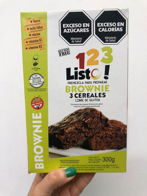 Premezcla Sin Gluten para BROWNIE 123 Listo! 500g