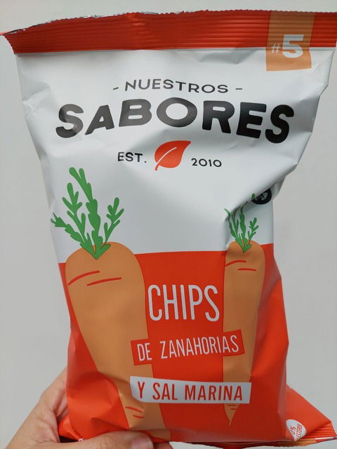 Chips de Zanahoria y sal marina - NUESTROS SABORES