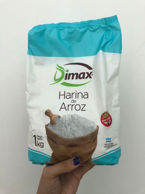 Harina de Arroz Sin Gluten Dimax 1kg