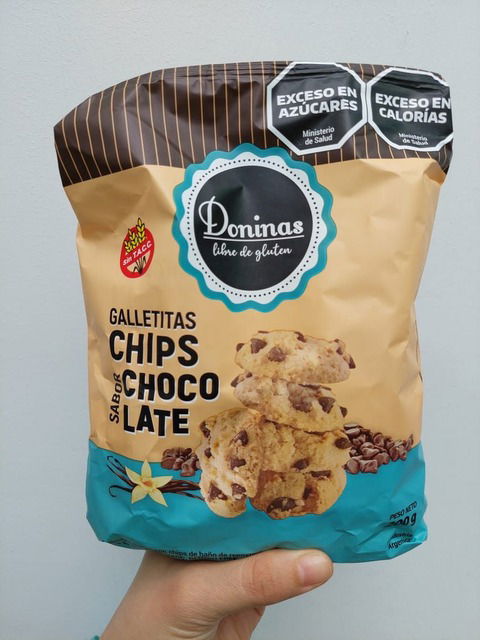 Galletitas con Chips de Chocolate Sin Gluten Doninas 200g