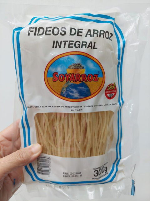 Fideos de Arroz INTEGRALES - SOYARROZ