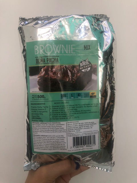 Premezcla Sin Gluten para BROWNIE Doña Pacha 500g