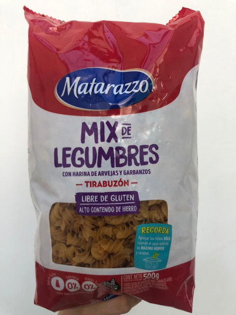 Fideos TIRABUZON MIX DE LEGUMBRES MATARAZZO