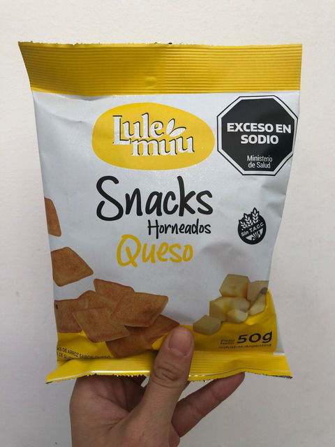 Snacks horneados sabor QUESO - LULE MUU