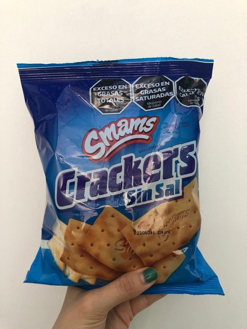 Crackers SIN SAL y Sin Gluten Smams