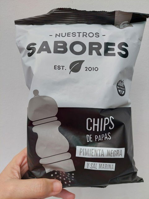 PAPAS CON PIMIENTA - NUESTROS SABORES 80g