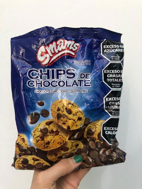 Galletitas con Chips de Chocolate Sin Gluten Smams