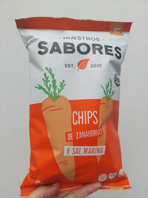 CHIPS DE ZANAHORIA Y SAL MARINA