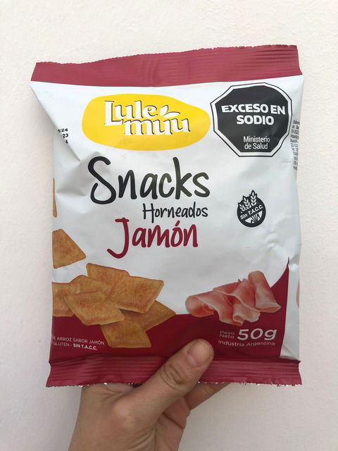 Snacks horneados sabor JAMON - Lule muu