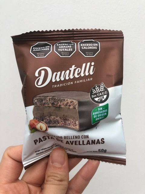 Alfajor Pasta de Avellanas - DANTELLI