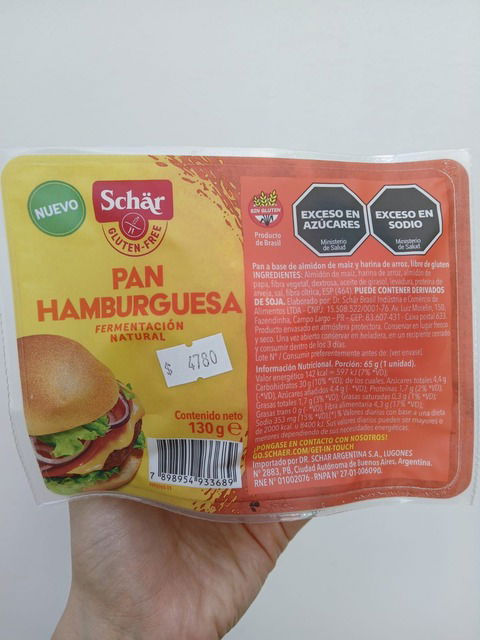 Pan de hamburguesa x 2 - SCHAR