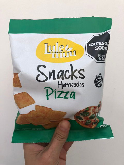 Snacks horneados sabor PIZZA - LULE MUU