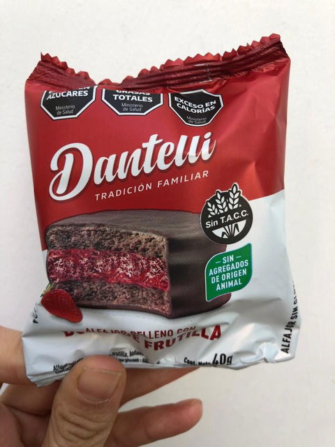 Alfajor DANTELLI - Alfajor con dulce de frutilla