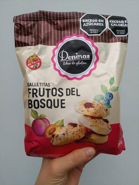 Galletitas con Frutos del Bosque Sin Gluten Doninas 200g