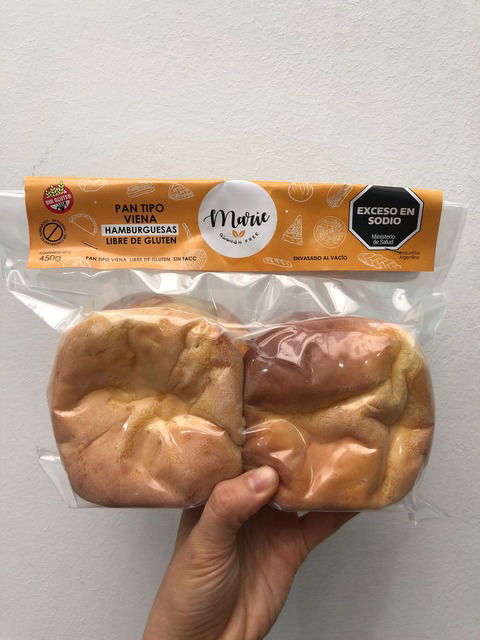 Pan de hamburguesa x 4 - MARIE GLUTEN FREE