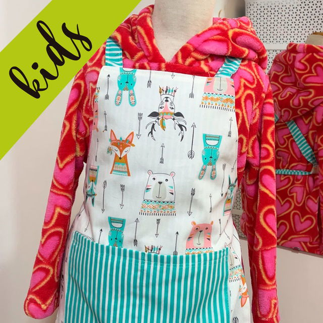 delantal de cocina reversible para kids