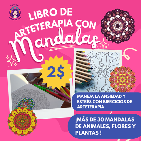 Libro de Arteterapia: Mandalas 