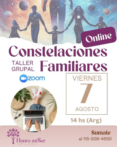 Taller Online de Constelaciones Familiares de 7 DE AGOSTO