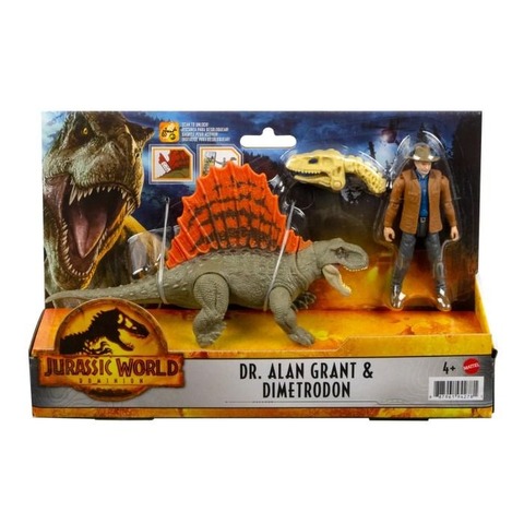 Mattel Jurassic World Dominion Dimetrodon Dr Alan Grant