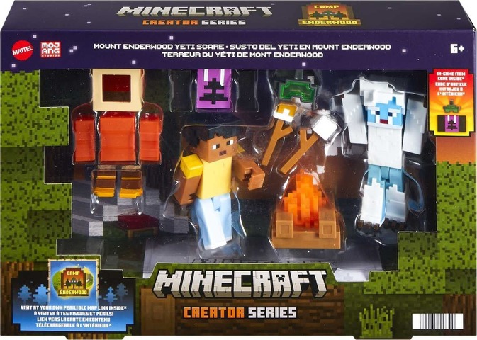 Mattel Minecraft, Figurass de acción y Accesorios de la Serie Creator
