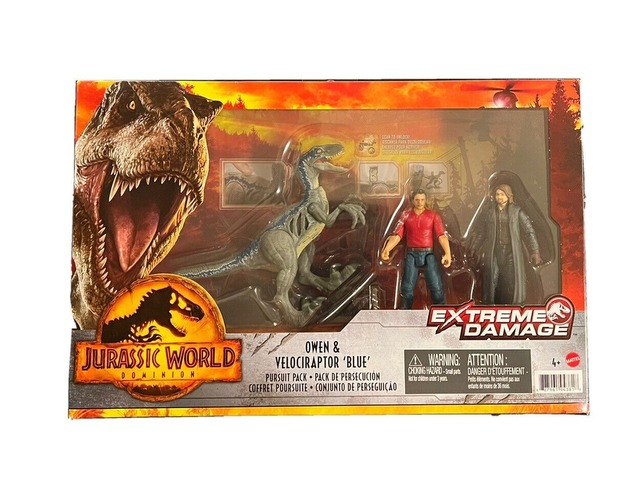 JURASSIC WORLD Dominion - Owen & Velociraptor Blue Pursuit Pack