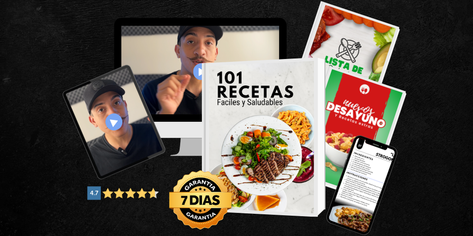 101 RECETAS FACILES Y SALUDABLES (+BONOS)