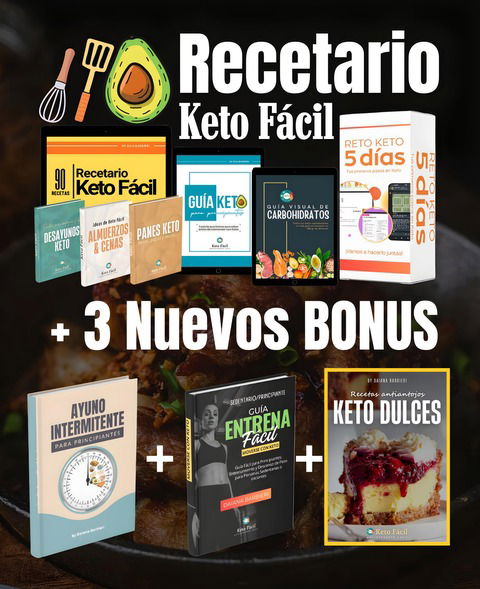 Recetario keto + Reto 5 dias con asesoramiento