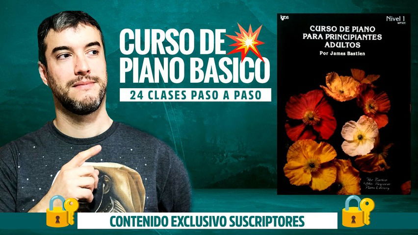 Curso de PIANO para Principiantes Adultos (James Bastien)