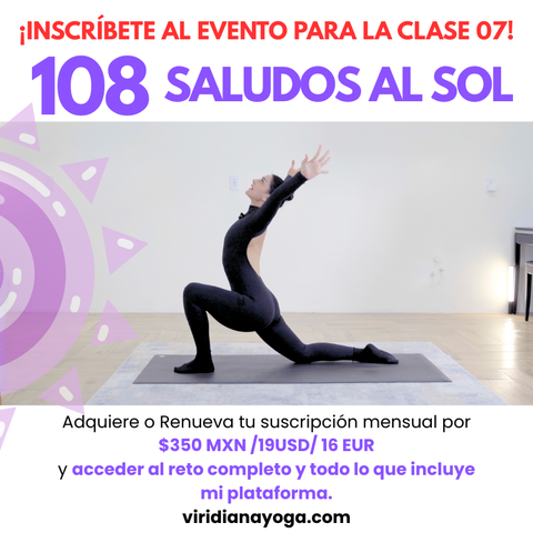 RITUAL 108 SALUDOS AL SOL. Clase 07 Diciembre Sin Límites