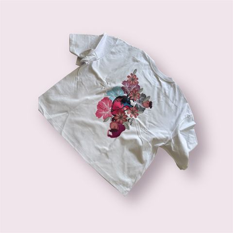 Remera over corta Heart