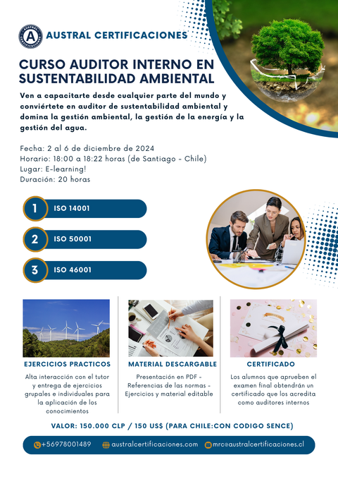 Auditor Interno en Sustentabilidad Ambiental