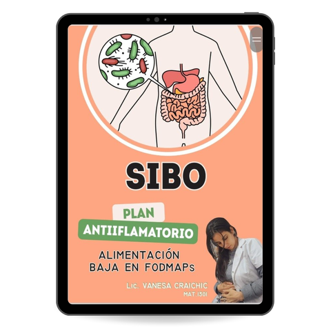 SIBO. PLAN ANTINFLAMATORIO BAJO EN FODMAPs