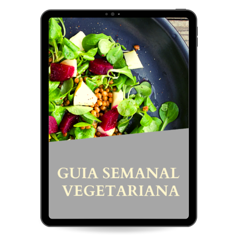 Guía semanal vegetariana para descenso de peso